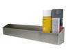 aluminum wall mount storage shelf for aerosol cans