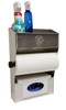 2 Shelf Cleaning Station w/ Paper Towel & Glove Dispenser