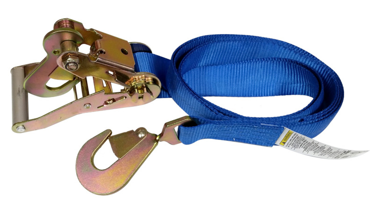 Ratchet Tie Down with Fixed End Hook - 2 x 10' - Pit Pal Products