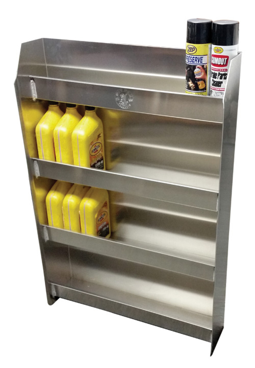 スチールラック・メタルラック PIT PAL OIL STORAGE CABINET Trailer door cabinet | Enclosed racing trailer cabinet