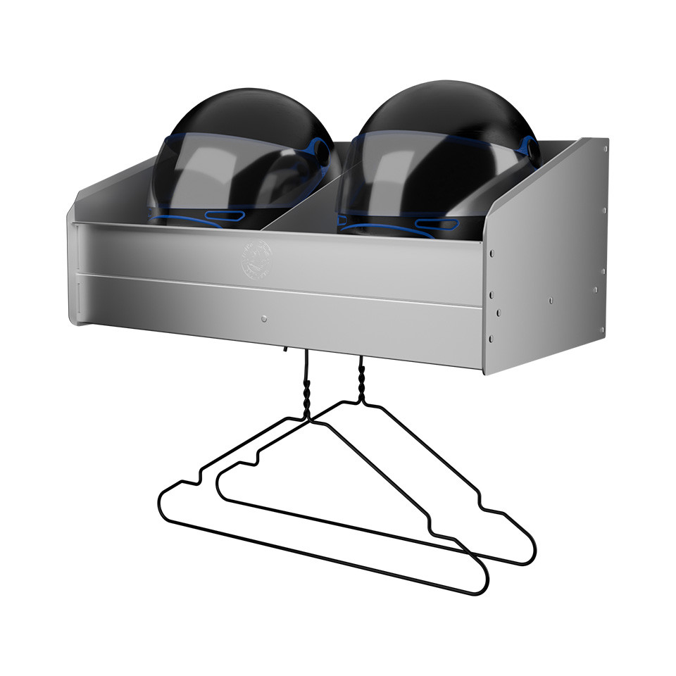 Helmet Shelf | 2 Bay - Pit Pal Products