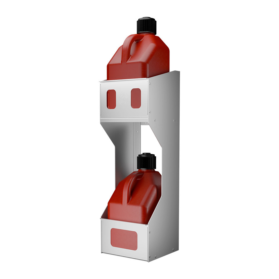 Stacked Fuel Jug Rack | Holds 2 - 5 Gallon Fuel Jugs (Oversize Fee)