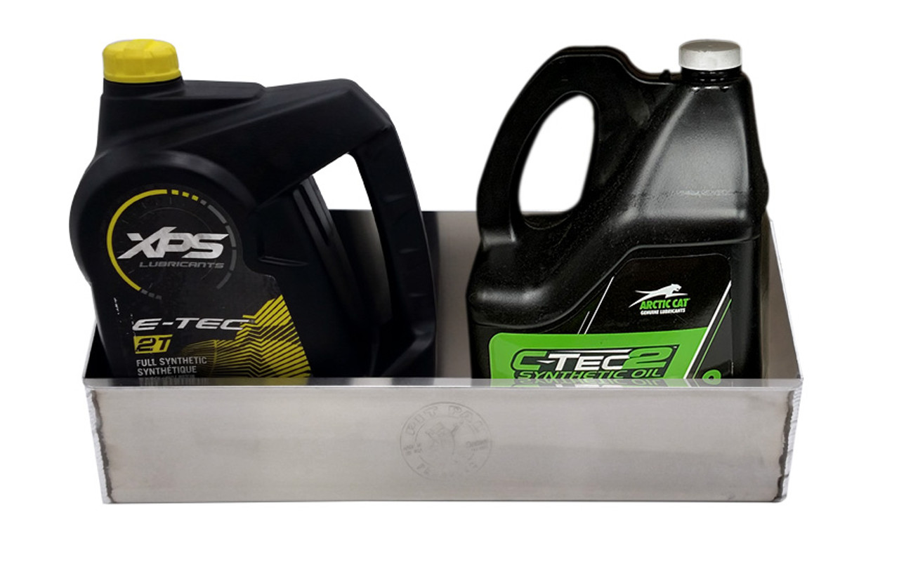 Deep Snowmobile Oil Shelf | Holds 2 Gallons