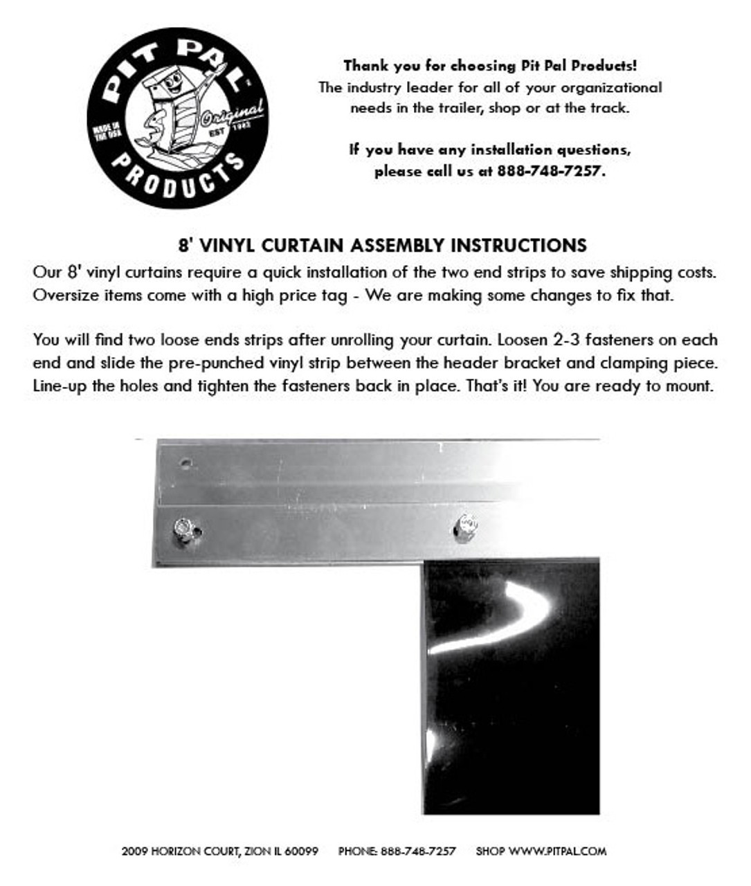 Tinted Vinyl Strip Doors 8'W x 9'H (Fixed Shipping Cost)