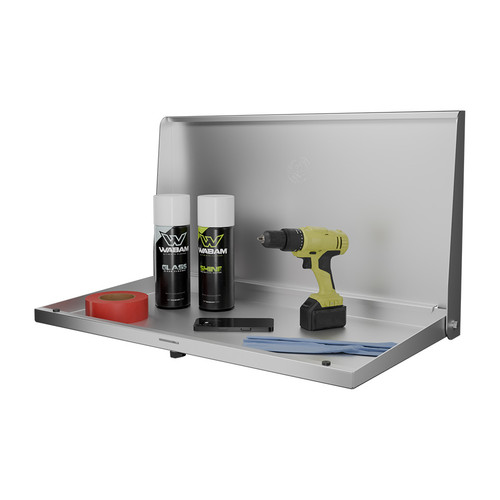 Aluminum flip down table | Folding workbench | Wall mounting