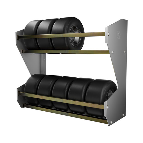 Karting Tire Rack | 2 Tier (Oversize Fee) - Pit Pal Products