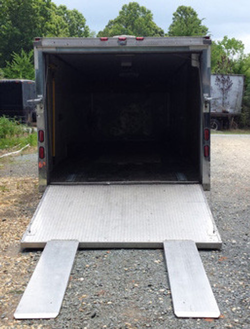 aluminum dual loading ramps for enclosed trailers