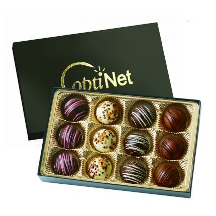 Boîte cadeau de truffes avec 12 truffes # 6197