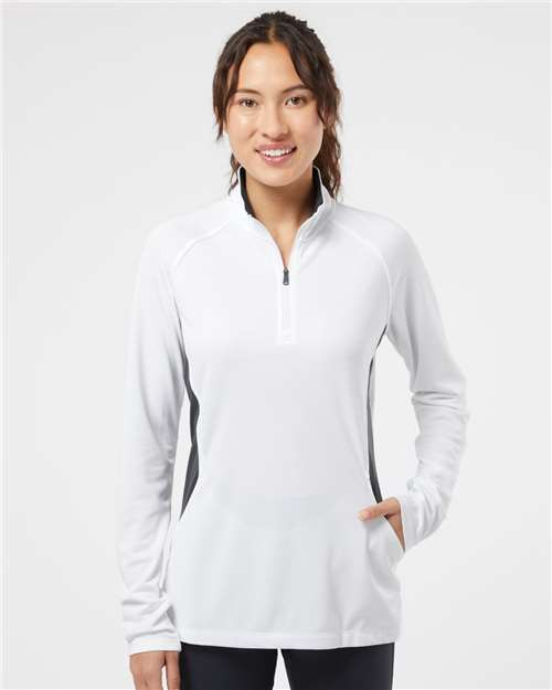 Chandail léger à glissière un quart pour femmes # 6729