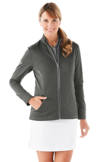 CALLAWAY MANTEAU EN MOLLETON À GLISSIÈRE WAFFLE POUR FEMMES # 6779