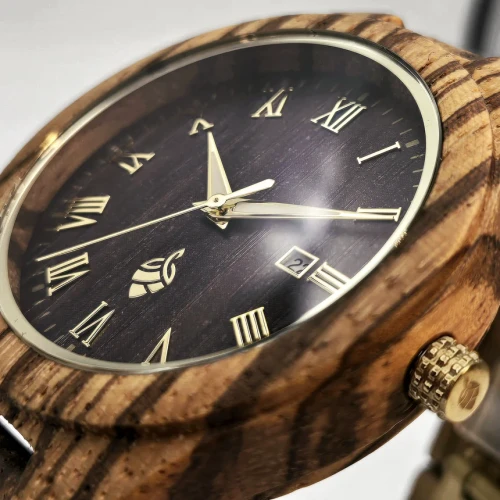 Montre en bois, fabriquée au Québec # 7652