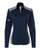 Veste à glissière complète en tissu mixte texturé pour femme # 6719
