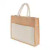 Fourre-tout en jute avec pochette en coton recyclé # 7149