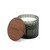 Bougie Horizon 296 ml bourgogne en verre avec couvercle en bois d’acacia Spector & Co.