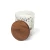 Bougie Ember bleue 296 ml en verre texturé avec couvercle en bois d’acacia Spector & Co.