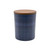 Bougie Ember bleue 296 ml en verre texturé avec couvercle en bois d’acacia Spector & Co.