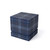 Bougie Ember bleue 296 ml en verre texturé avec couvercle en bois d’acacia Spector & Co.