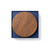 Bougie Ember bleue 296 ml en verre texturé avec couvercle en bois d’acacia Spector & Co.