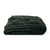 Couverture Alpine bourgogne en polyester imitation fourrure