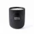 Bougie Terra LF124 en céramique mate côtelée couleur Bone avec boîte-cadeau
