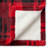 Couverture Norden rouge en flanelle avec doublure sherpa