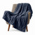 Couverture Aurora couleur latte en fausse fourrure de polyester ultra-douce