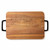Plat à cuisson Hearth noir en grès avec couvercle en bois d’acacia et poignées intégrées