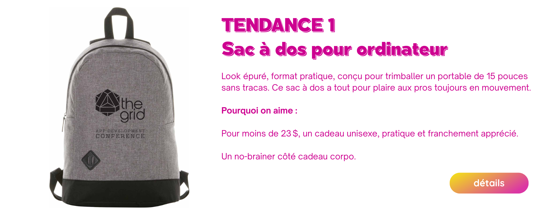 TOP TENDANCE SAC A DOS POUR ORDINATEUR