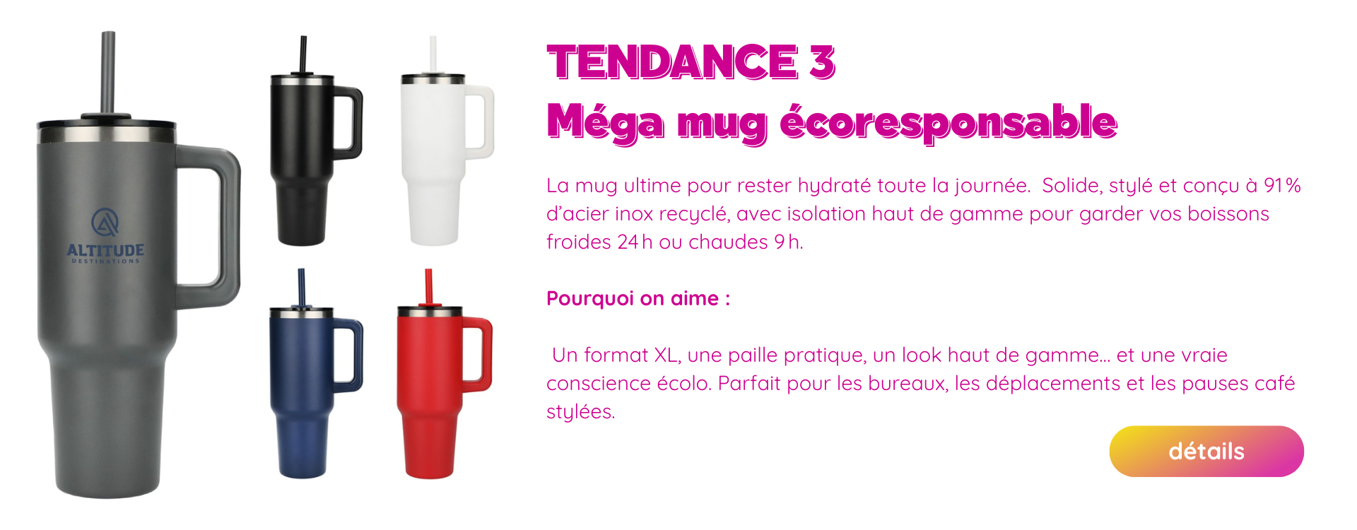 TOP10 TENDANCES CADEAUX CORPORATIFS MEGAMUG