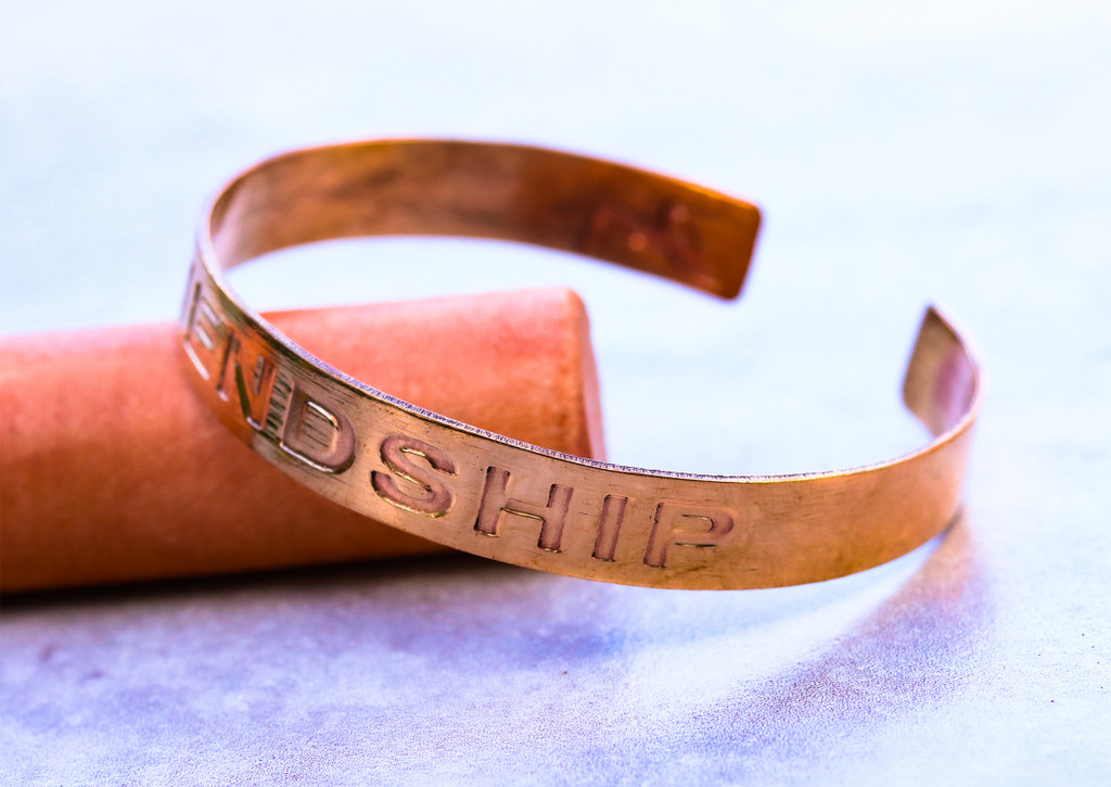 Friendship Copper Cuff Bracelet Handmade for men and women