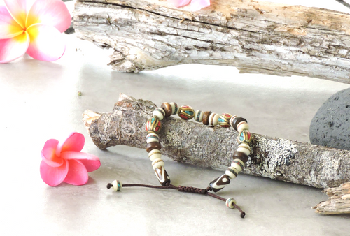 Tibetan Healing Multi-Color Bead Wrist Mala/Yoga Bracelet