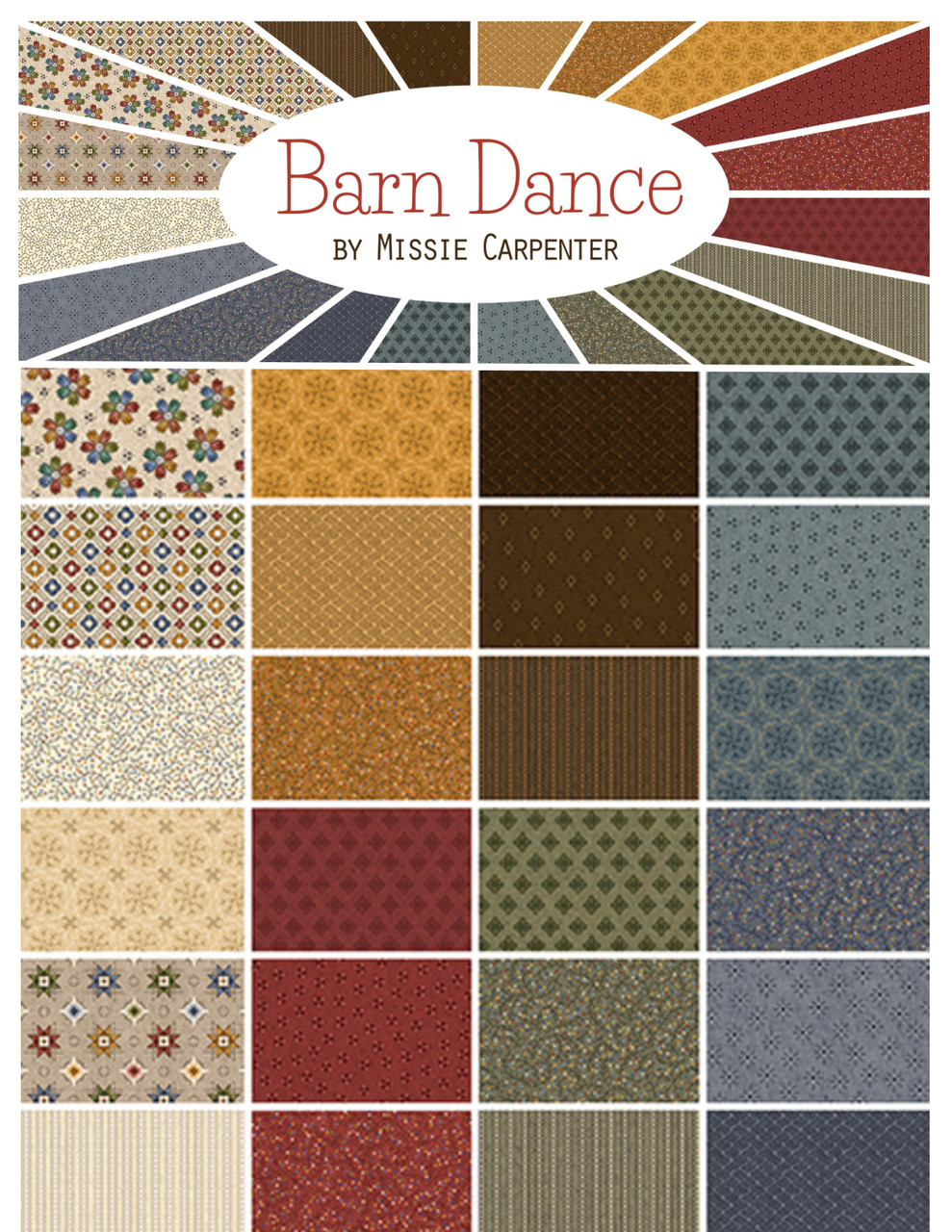 Barn Dance Fabric Bundles - Traditional Primitives