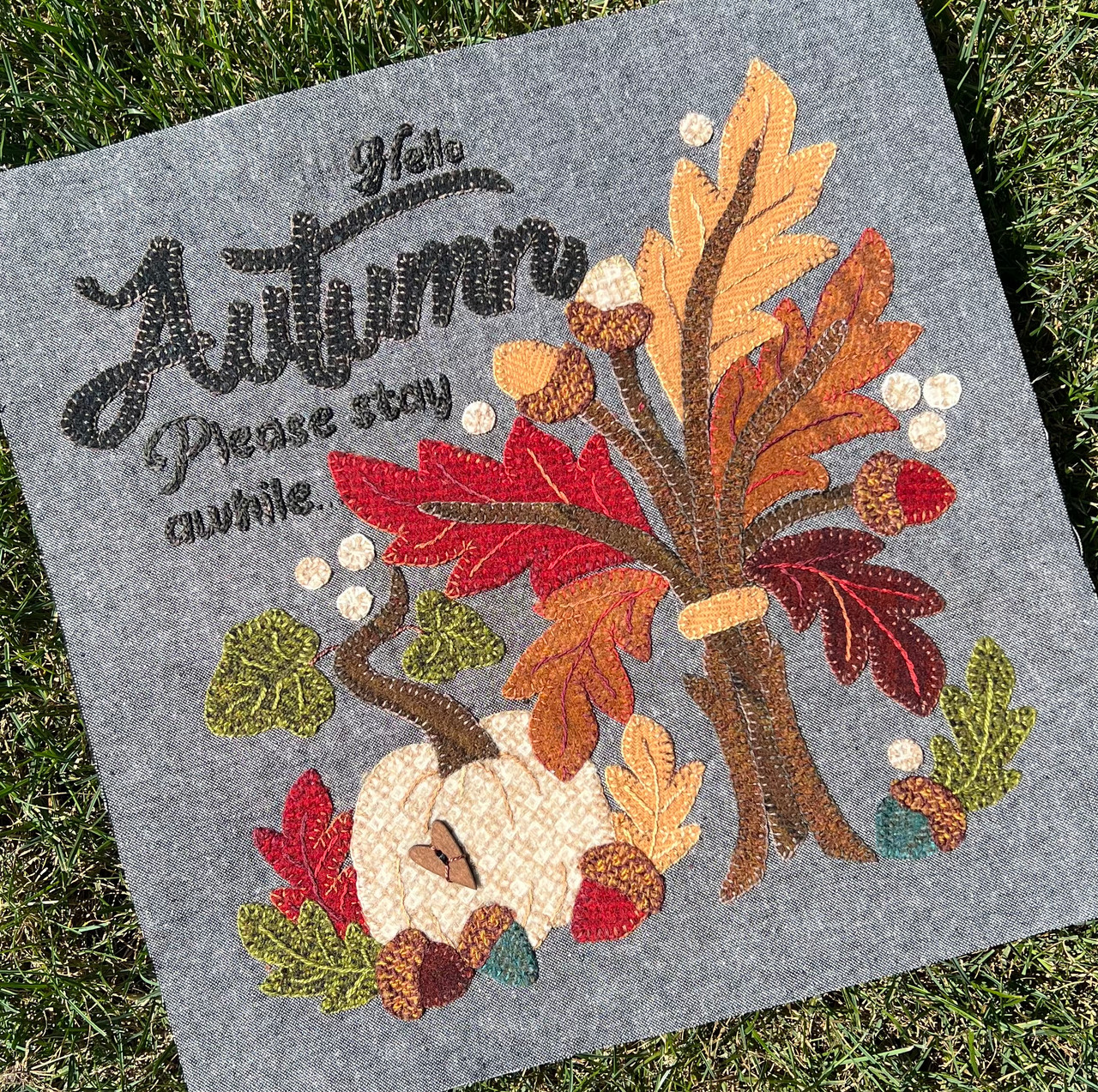 Hello Autumn, Whispers of Fall Mystery Stitch Along Downloadable ...