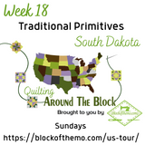 South Dakota Sunflowers - US  Tour  Quilting Around the Block