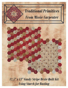 Candy Stripe Hexie Quilt