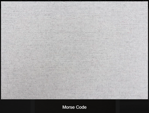 Morse Code Woolen Fabric