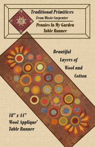 Pennies In My Garden Table Runner Downloadable Pattern