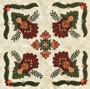 Folk Art Whimsy Applique' Block  