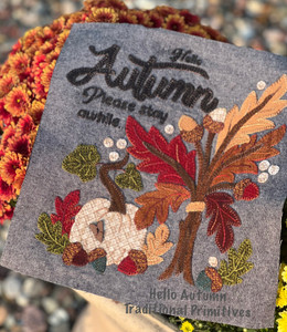 Hello Autumn, Whispers of Fall Mystery Stitch Along  Downloadable Pattern