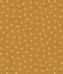 Treasured Past Fabric R621370D Gold Mini Floral   