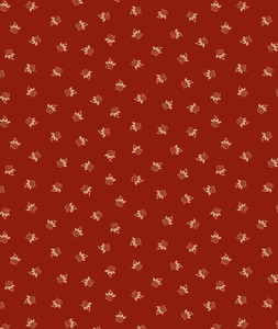 Treasured Past Fabric R621370 Red Mini Floral