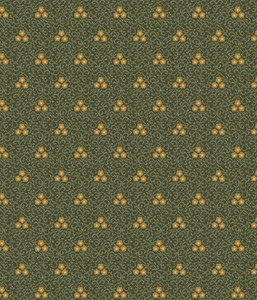 Treasured Past Fabric   R621366D Green Triple Ditsy   