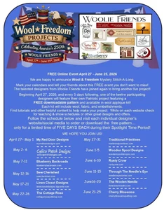 Wool & Freedom PRESALE  Mystery Project Stitch Along!
