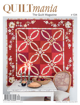 Missie's Quilt on Cover of Quiltmania Magazine, SOLD OUT