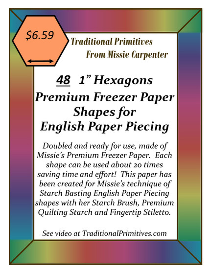 Precut English Paper Piecing Shapes