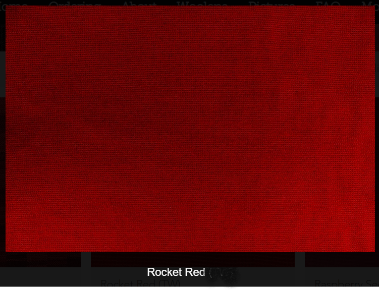 Rocket Red Woolen Fabric
