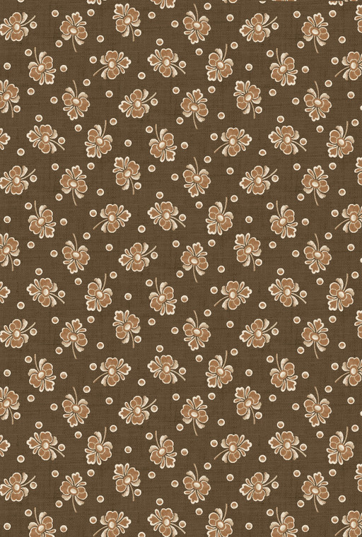  Garden Club Brown Old Fashioned Floral- 2662-39