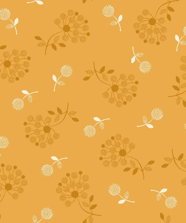 Garden Club Light Gold Dandelion Floral- 2663-44