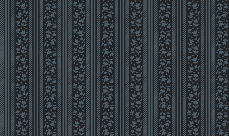 Abby's Treasures Blue Tulip Stripes 1319-79