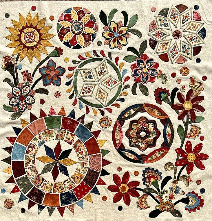 Wildflowers Applique' Block  